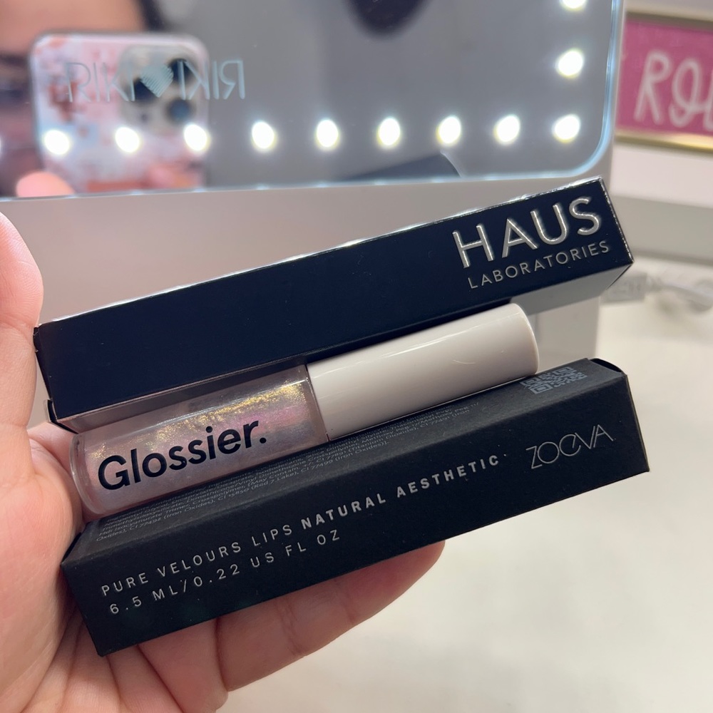 Haus Laboratories, Glossier, Zoeva Lip Gloss Bundle
